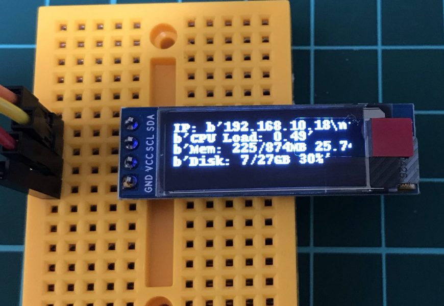 [ラズパイ] 有機EL(OLED) SSD1306を使って文字・日本語を表示させる